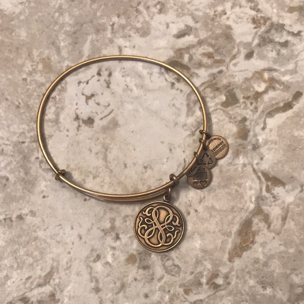 Gold Alex and Ani Infinity Life Path Bracelet